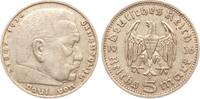 Deutschland, III. Reich 5 Mark 1935 D Paul von Hindenburg ss+ 35,00 EUR  + 15,00 EUR frais d'envoi