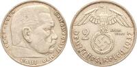 Deutschland, III. Reich 2 Mark 1937 F Paul von Hindenburg vz 15,00 EUR  + 10,00 EUR frais d'envoi