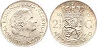 Niederlande 2,5 Gulden 1960 Juliana, 1948-1980 vz+ 28,00 EUR  + 15,00 EUR frais d'envoi