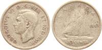 Kanada 10 Cent 1942 Georg VI., 1837-1951 ss 6,00 EUR  + 10,00 EUR frais d'envoi