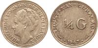 Curacao 1/4 Gulden 1947 Wilhelmina, 1890-1948 fvz 5,50 EUR  + 10,00 EUR frais d'envoi