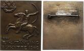 Schweden Tragbare Bronzeplakette 58 x 48 mm -