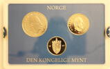 Norwegen 50 Øre, 1 & 5 Kroner 1992 Olav V. & Harald V. FB