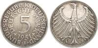Bundesrepublik Deutschland 5 Mark 1951 G ss 16,00 EUR  + 10,00 EUR frais d'envoi