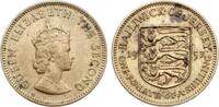 Jersey 1/4 Schilling, Threepence Elisabeth II. -