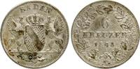 Baden 6 Kreuzer Leopold, 1830 - 1852 -