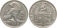 Belgien 5 Francs Leopold II. (1934-1951) -