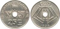 Belgien 25 Centimes Leopold III., 1934-1951 -
