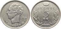 Belgien 5 Francs Leopold III., 1934-1951 -