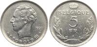 Belgien 5 Francs Leopold III., 1934-1951 -