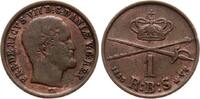 Dänemark 1 Rigsbankskilling Frederik VII -