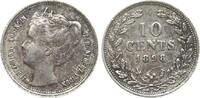 10 Cents 1898 Niederlande Wilhelmina, 1890-1948 ss+/vz