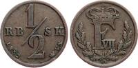 Dänemark 1/2 Skilling Frederik VII., 1/2 Rigsbankskilling -