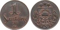 Lettland 1 Santims seltenes Jahr -