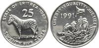 Eritrea 25 Cents Zebra -