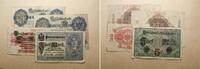 Deutschland Lot von 4 Banknoten des Kaiserreiches -