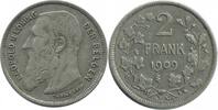 Belgique Argent 2 Francs 2 Francs Leopold II Légende Flamande - Belgique Argent -