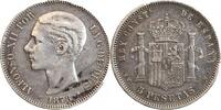Espagne Argent 5 Pesetas 5 Pesetas Alphonse XII Espagne Argent -