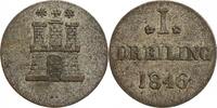 Allemagne Argent - Hambourg 1 Dreiling 1 Dreiling - Allemagne Hambourg Argent -