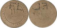 Givors 10 Centimes 10 Centimes Compagnie de Fives Lille - Givors Carton Perforé FL -