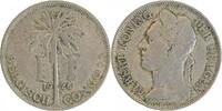 Congo Belge 1 Franc 1 Franc Albert Ier Légende Flamande - Congo Belge -