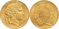 20 Francs 20 Francs Cérès Seconde République Variété Levrette Oreille Haute -