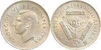 Afrique du Sud Argent 3 Pence 3 Pence Georges VI - Afrique du Sud Argent -