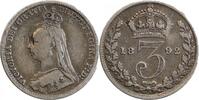 Grande Bretagne Argent 3 Pence 3 Pence Victoria - Grande Bretagne Argent -
