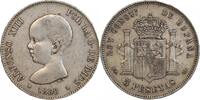Espagne Argent 5 Pesetas 5 Pesetas Alphonse XIII 1er type Espagne Agent -