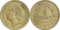 Pièce 5 Francs 1945 C – Bronze Aluminium – Lavrillier – État Voir Photo