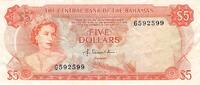 5 Dollars 1974 Bahamas 5 Dollars Elisabeth II Bahamas 1974 ss+