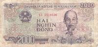 Viet Nam 2000 Dong 1988 2000 Dong Viet Nam 1988 TB 4,00 EUR  + 7,90 EUR frais d'envoi