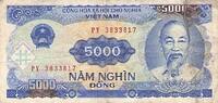 Viet Nam 5000 Dong 1991 5000 Dong Viet Nam s+ 4,00 EUR  + 7,90 EUR frais d'envoi