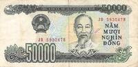 Viet Nam 50000 Dong 1994 50000 Dong Viet Nam 1994 s+ 6,00 EUR  + 7,90 EUR frais d'envoi