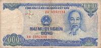 Viet Nam 20000 Dong 1991 20000 Dong Viet Nam 1991 s+ 4,00 EUR  + 7,90 EUR frais d'envoi