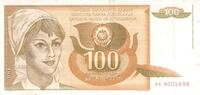 Yougoslavie 100 Dinara 100 Dinara Yougoslavie 01.03.1990 s+ 6,00 EUR  + 7,90 EUR frais d'envoi
