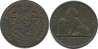 Belgique 2 Centimes Leopold II Légende Française 2 Centimes Leopold II Légende Française Belgique -
