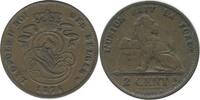 Belgique 2 Centimes Leopold II Légende Française 2 Centimes Leopold II Légende Française Belgique -