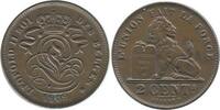 Belgique 2 Centimes Leopold II Légende Française 2 Centimes Leopold II Légende Française Belgique -