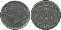 Belgique 5 Francs Albert Ier Légende Française 5 Francs Albert Ier Légende Française Belgique -