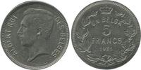 Belgique 5 Francs Albert Ier Légende Française 5 Francs Albert Ier Légende Française Belgique -