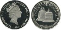 Iles Vierges Argent 20 Dollars 20 Dollars Elisabeth II Iles Vierges Argent -