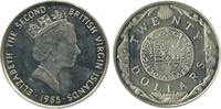 Iles Vierges Argent 20 Dollars 20 Dollars Elisabeth II Iles Vierges Argent -