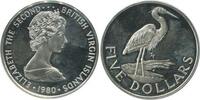 Iles Vierges Argent 5 Dollars 5 Dollars Elisabeth II Iles Vierges Argent -