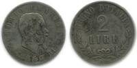 Italie Argent - Italie Reunifiee 2 Lires 2 Lires Victor Emmanuel II Italie Argent - Italie Reunifiee -