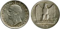 Italie Argent - Italie Reunifiee 5 Lires 5 Lires Victor Emmanuel III 1er type Italie Argent - Italie Reunifiee -
