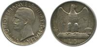 Italie Argent - Italie Reunifiee 5 Lires 5 Lires Victor Emmanuel III 2ème type Italie Argent - Italie Reunifiee -