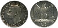 Italie Argent - Italie Reunifiee 5 Lires 5 Lires Victor Emmanuel III 2ème type Italie Argent - Italie Reunifiee -