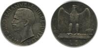 Italie Argent - Italie Reunifiee 5 Lires 5 Lires Victor Emmanuel III 2ème type Italie Argent - Italie Reunifiee -