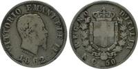 Italie Argent - Italie Reunifiee 50 Centimes 50 Centimes Victor Emmanuel II Italie Argent - Italie Reunifiee -